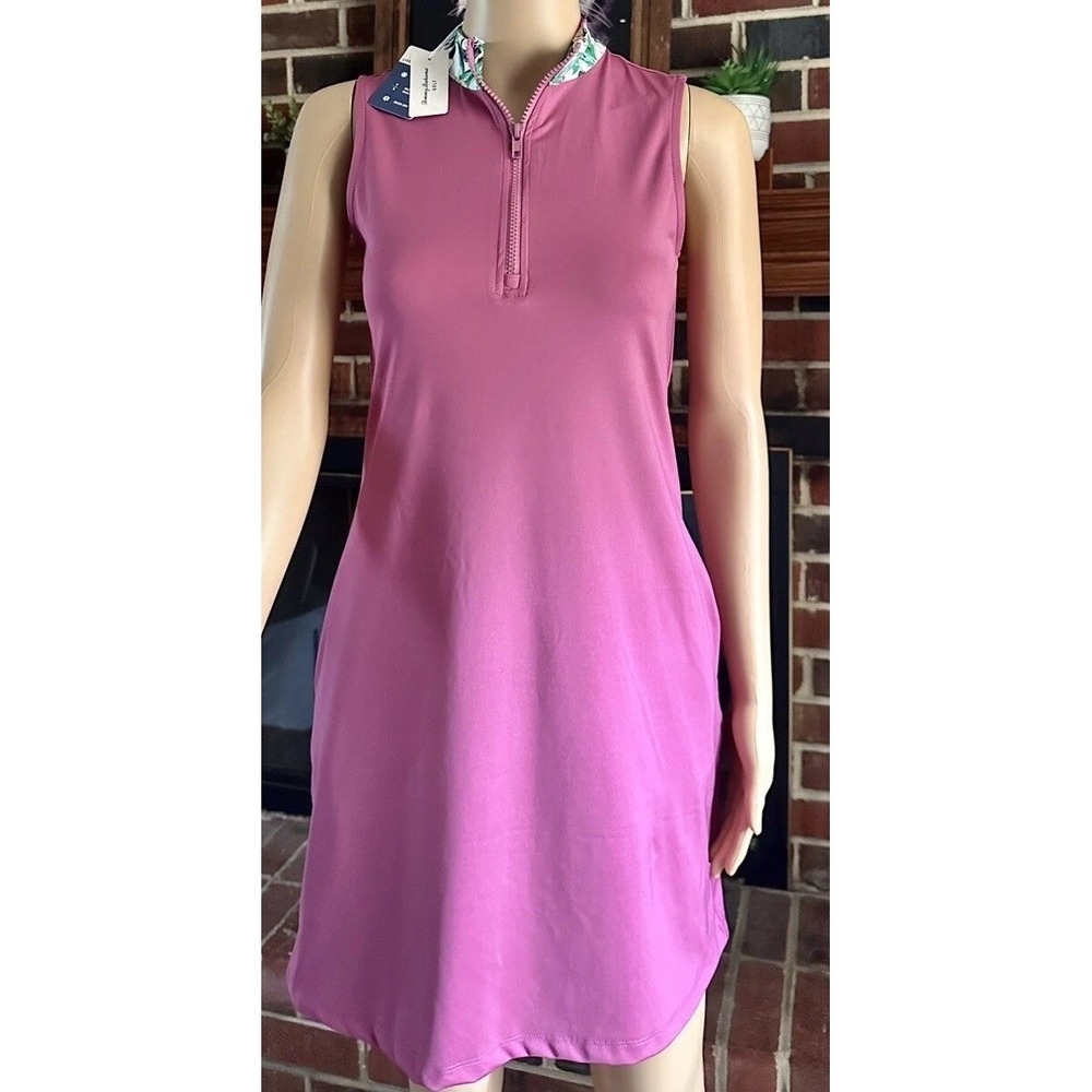 Tommy Bahama Golf Active Mini Dress w/Shorts bougainvillea Pockets Size L New